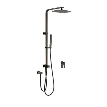 Modern Twin Head Shower Slange Rail Set