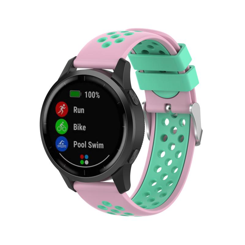 Muiticolor 22mm silicone Watch Strap for Garmin vivoactive4 loop strap watch straps Smart Watch band Accessories without gap