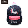 Custom unicorn style school backpack