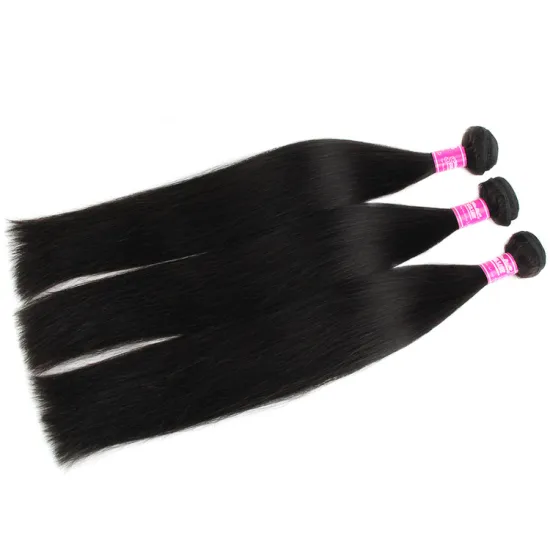 Wholesale 5a top quality bohemian long 36 inch human weave 4 deals straight hair bundles with frontal