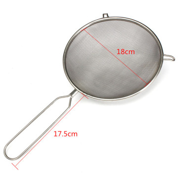 Large 18cm Stainless Steel Sieve Strainer Mesh Wire Flour Baking Tea Kitchen