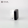 30g Square acrylic cream bottle with black lid