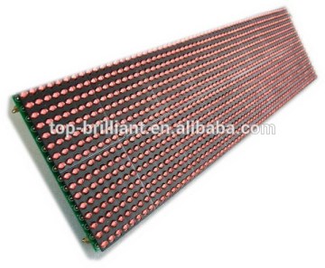 amber/yellow/red/blue/white/green single color P7.62 led module for bus led sign size 488x244,488x122mm
