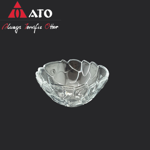 Luxury Custom Clear bowl cobblestone pattern bowl