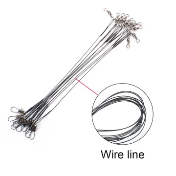 Leader del filo di pesca 10 cm-30 cm con scatto e girevole