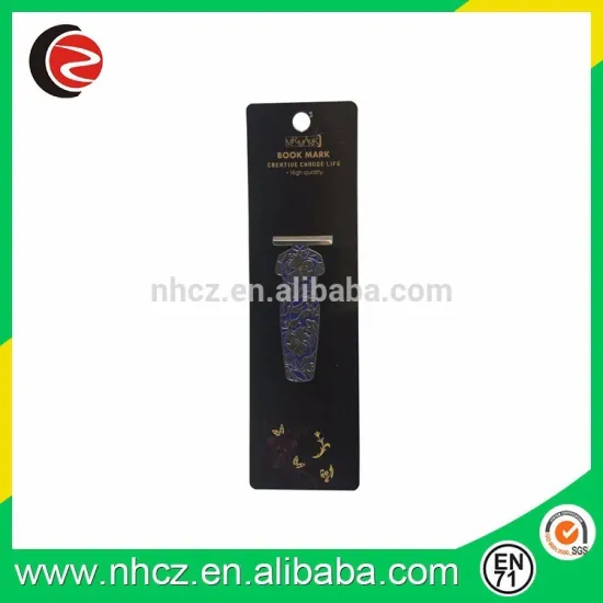Best hot special shape metal bookmartk