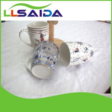 White coffee mug embossed mug saida 11 oz mug