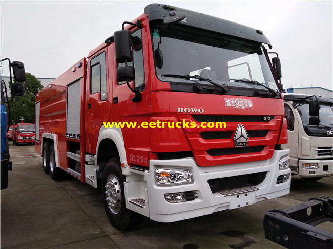 15m3 340hp HOWO Fire Fighting Trucks