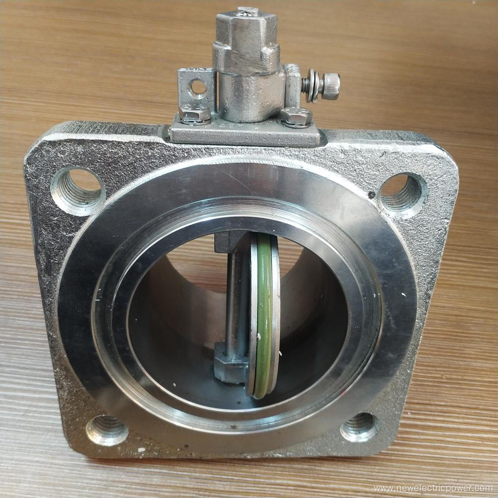 Square cast iron butterfly valve for transformer DN80DN100
