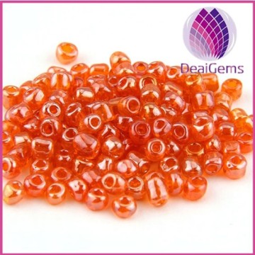 Wholesale oiling colorful transparent glass seed beads for DIY making