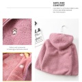 Fleece Girls' Jackets Hooded Cute Cardigan Children's Tops