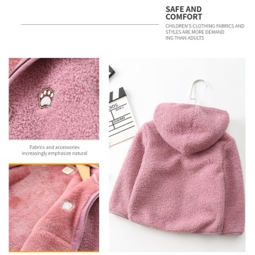 Chaquetas de chicas de chicas con capucha con capucha Cardigan Cardigan Tops infantiles