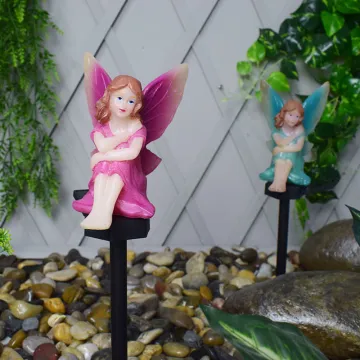 Enamel Flower Fairy Courtyard Light
