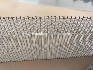 Stainless steel wire conveyor belt for aggregate or food