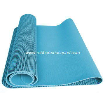 Blue Sticky Rubber Foam Yoga Mat, Non Slip Durable Sport Mats