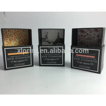 Cheap black small shampoo packaging box with drawer design