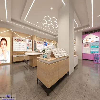 Custom Optical Store Displays Eyewear Cabinets