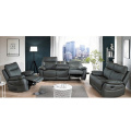 High Back Grey Remote Control Sectional Recliner Sofa