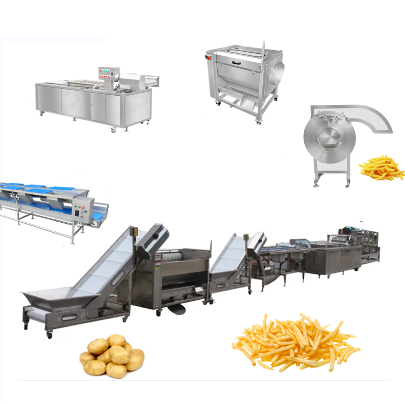 Línea de producción automática de papas fritas