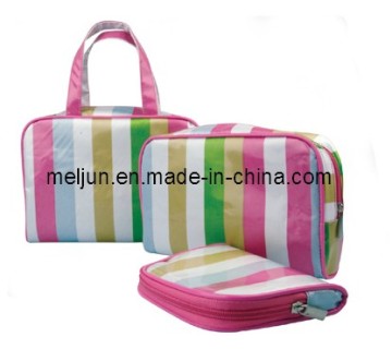 New Design of Stripe Cosmetic Bags