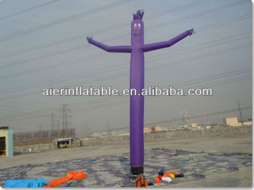 Single leg purple inflatable waver,inflatable sky dancer