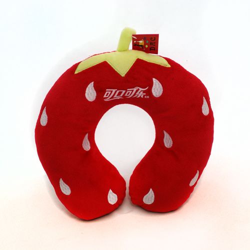 strawberry plush neck pillow