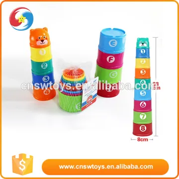 2016 Teaching toy rainbow tower preschool baby stacking toys
