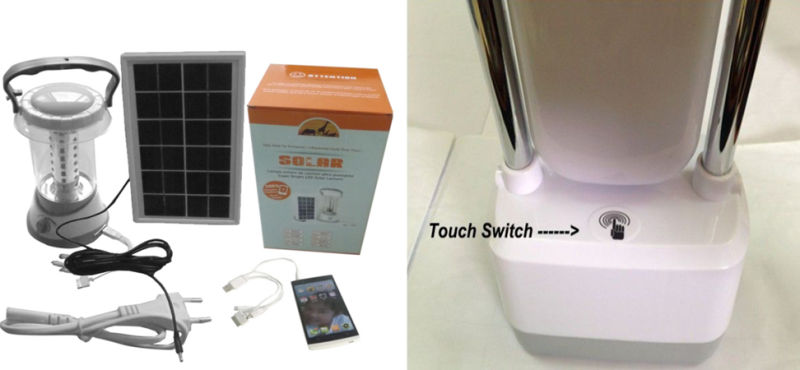 Rechargeable Solar Lantern with USB Phone Charger