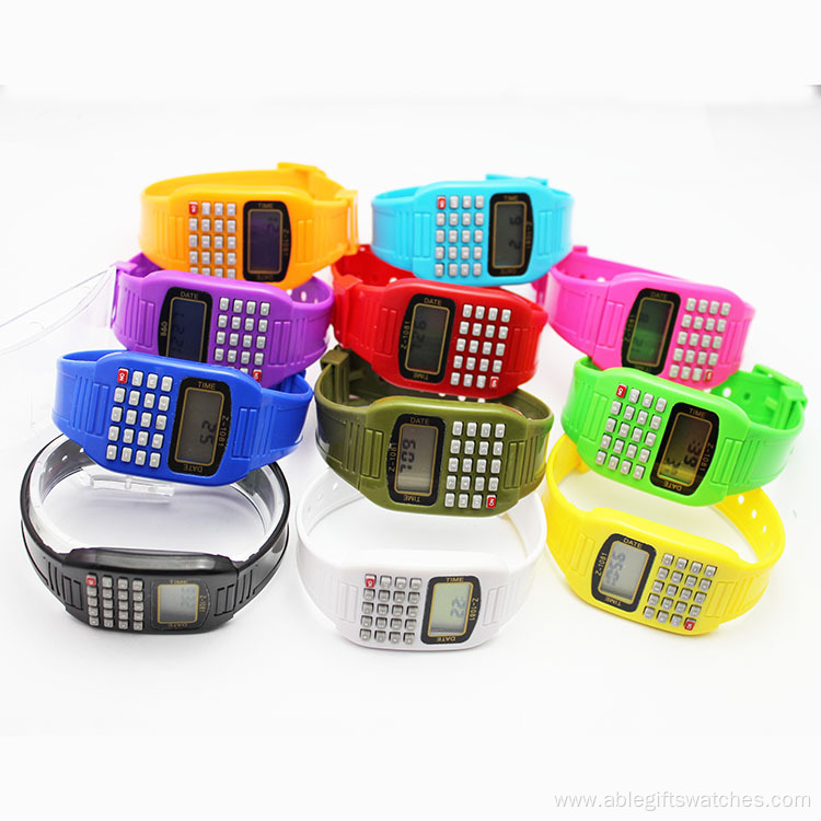 Calculator Watch Silicone Digital Watch for Kids