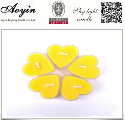 Yellow Tea Lights Candle Hot Sale