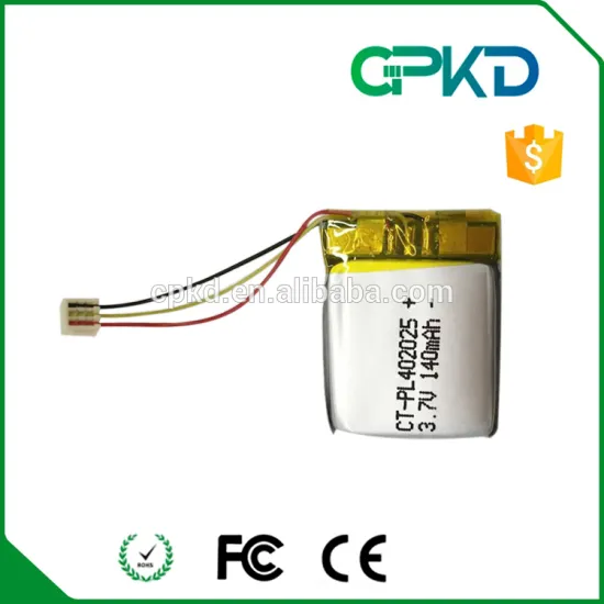 3.7V li ion rechargeable battery 402025 140mAh lipo battery