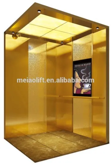 2015 new car design 450kg~ 1300kg capacity 4-13 persons small machine room passenger elevator