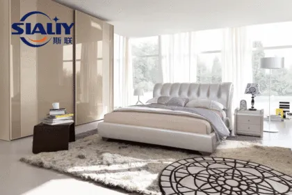 Leather Bed Bright Color