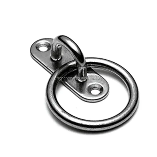 China Supplier of 6mm Marine Hardware Stainless Steel Oval Eye Plate with Ring