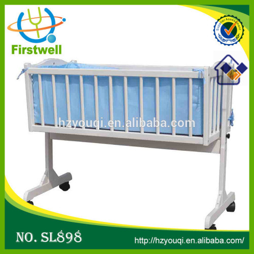 Deluxe Best Selling Carved Teak Wood Baby Swing Cradle Bed, High