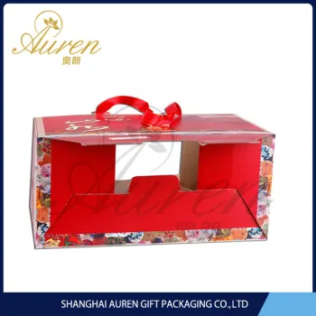 2014 rigid Chinese stylish folding corrugated boxes for beverage pack China wholesale