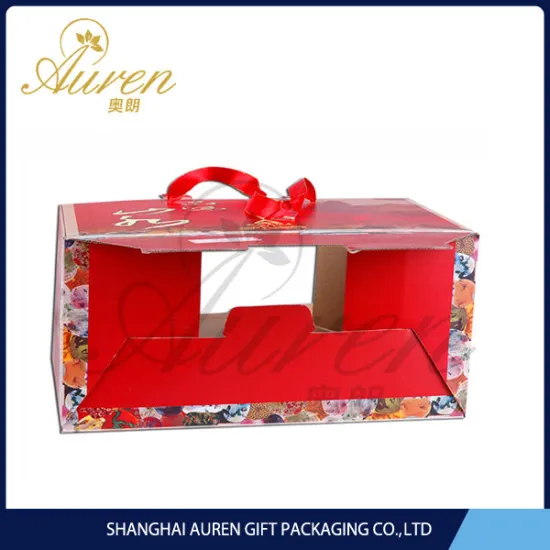 2014 rigid Chinese stylish folding corrugated boxes for beverage pack China wholesale