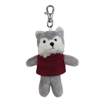 plush wolf keychain toys