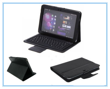 Foldable Waterproof Flexible Bluetooth Keyboard Pu Leather Case For 10 Inch Tablet Pc Oem