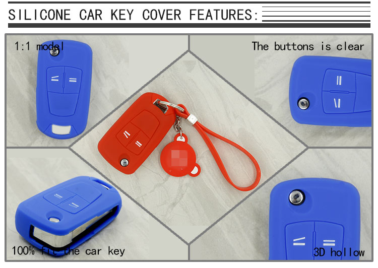 opel silicone car key protective covers