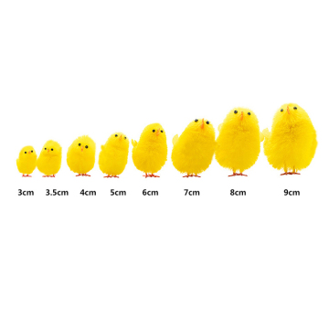 2023 Νέα άφιξη Mini DIY Πάσχα Chenille Chicks - Baby Chicken Home Διακόσμηση Δώρα για παιδιά