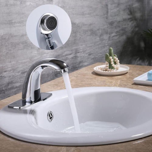 Grifo sin toque de baño Sensor de movimiento automático Fregadero