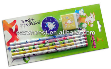 brand eco recycled paper graphitel pencil set for gift