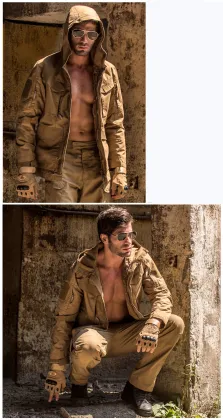 OEM Custom Mens Sport Outdoor Jacket with Hood