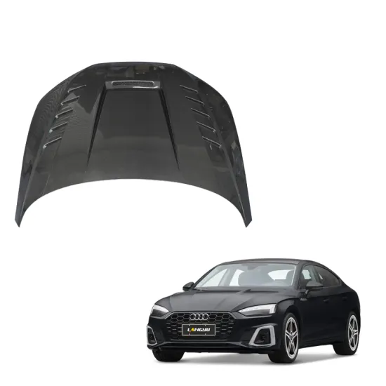 Langyu Carbon Fiber Engine Cover Hood for Audi A5 B9 RS5 S5