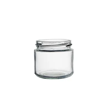 210ml Straight Sided Short Glass Jar