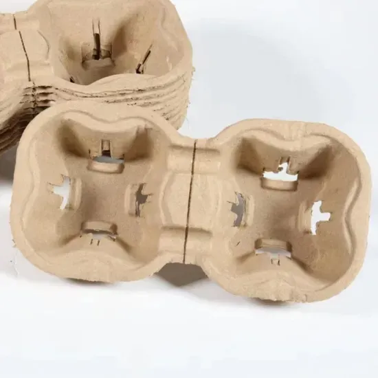 Eco-Friendly Paper Pulp Cup Carrier Tray
