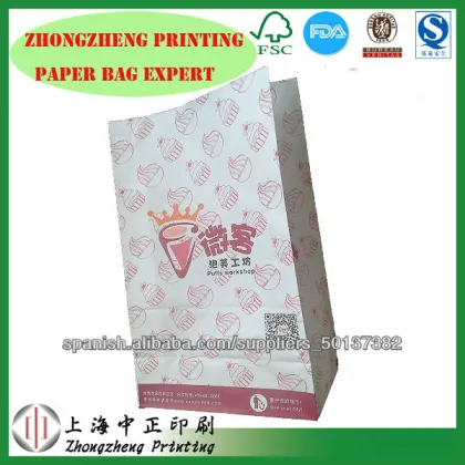 sandwich,/pizza fast food paper bag FDA approved