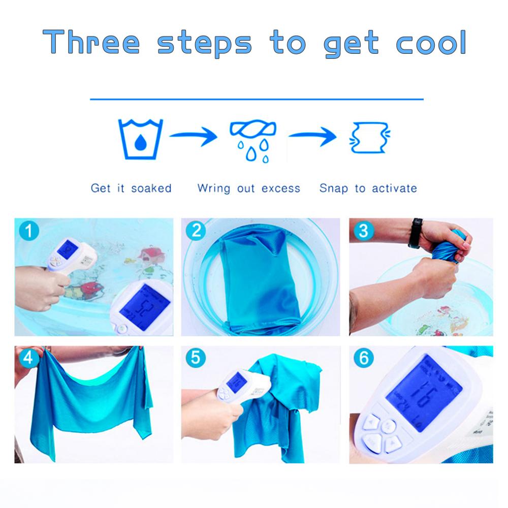 how to get the golf cooling towel cool