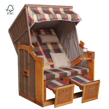 High-Quality Wooden Outdoor Chairs: Luxury Lounge Chairs for Camping and Strandkorb Experiences